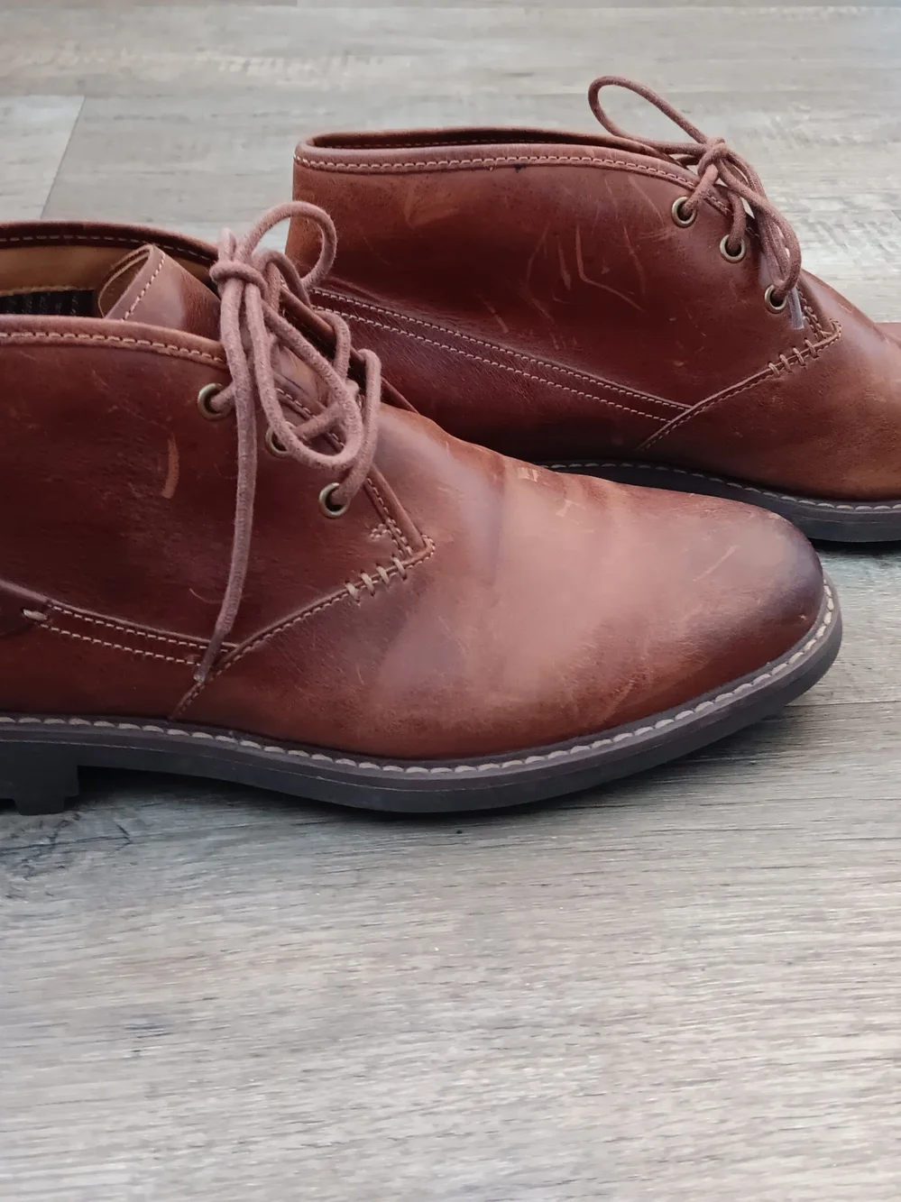 CLARKS 1825 Collection MONTACUTE Duke Leather Chukka Desert Boots Men's Size 11